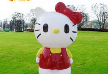 機(jī)器貓雕塑廠家，卡通主題小品，彩繪玻璃鋼雕塑擺件