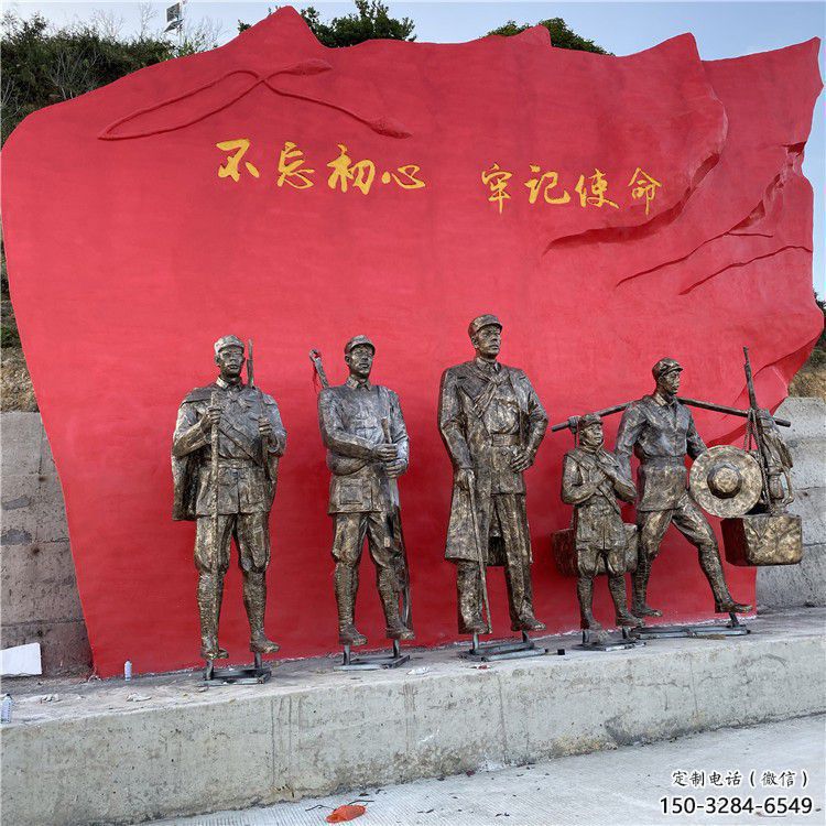 黨建雕塑廠家，革命人物雕塑小品，革命黨建人物雕塑擺件