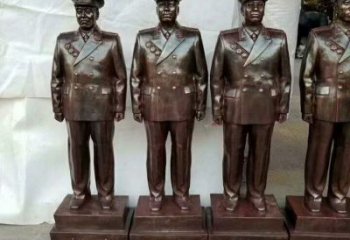元帥人物雕塑，革命主題雕塑，仿銅元帥人物雕塑廠家