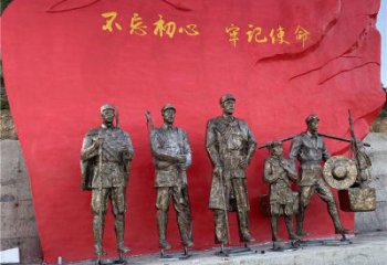 黨建雕塑廠家，革命人物雕塑小品，革命黨建人物雕塑擺件