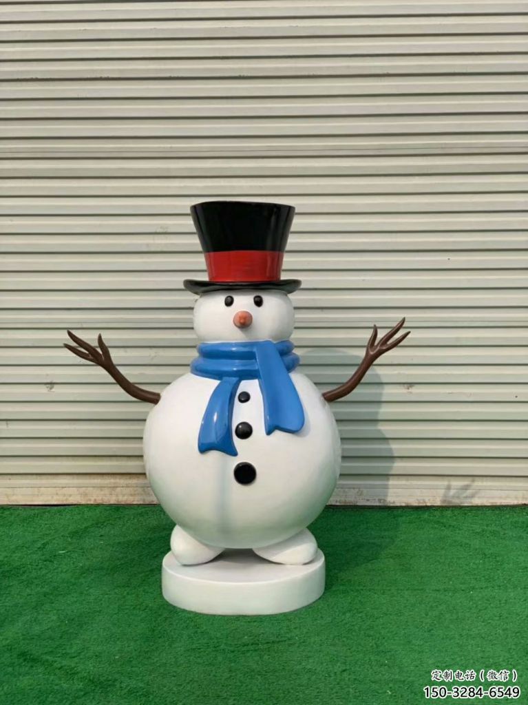 雪人雕塑廠家，圣誕節(jié)人物小品，幼兒園卡通雕塑