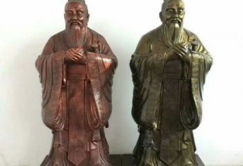 孔子雕塑廠家，校園人物主題，仿銅孔子雕塑廠