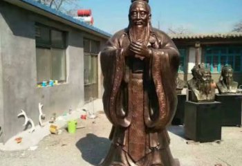 孔子雕塑廠家，古代人物小品，校園孔子雕塑制作