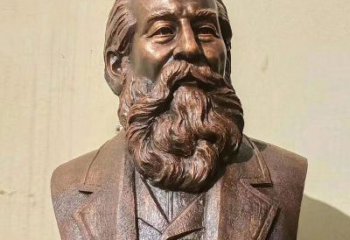 達(dá)爾文雕塑廠家，科學(xué)家人物小品，西方仿銅達(dá)爾文人頭像雕塑