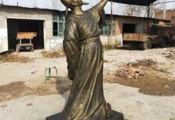 李白雕塑廠家，古代詩人雕塑，仿銅李白人物雕塑