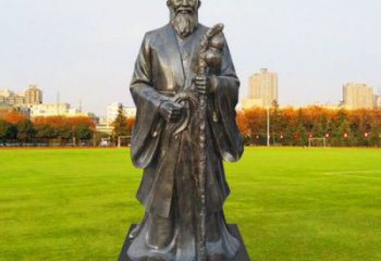 李時珍雕塑廠家，名醫(yī)人物小品，仿銅李時珍雕塑制作