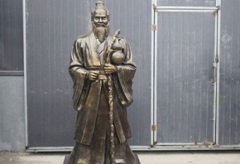 孫思邈雕塑廠家，古代神醫(yī)雕塑，仿銅孫思邈雕塑制作