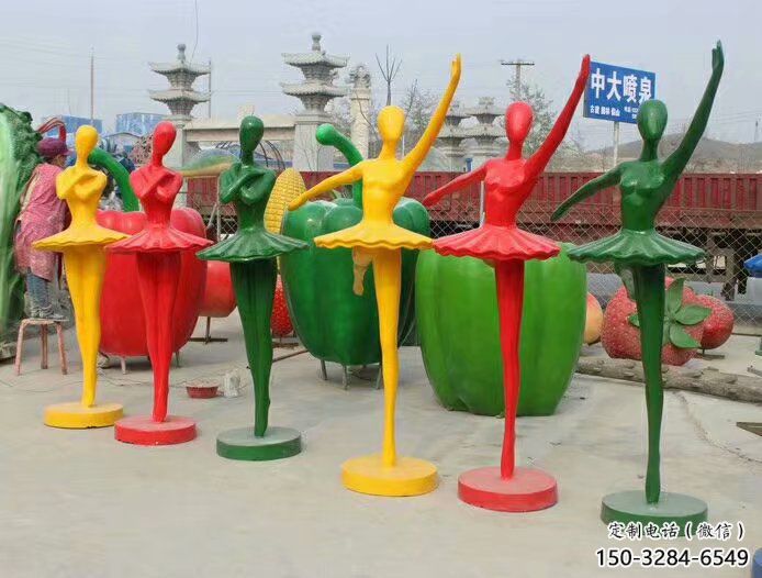 芭蕾雕塑廠家，舞蹈演員擺件，公園廣場音樂人小品
