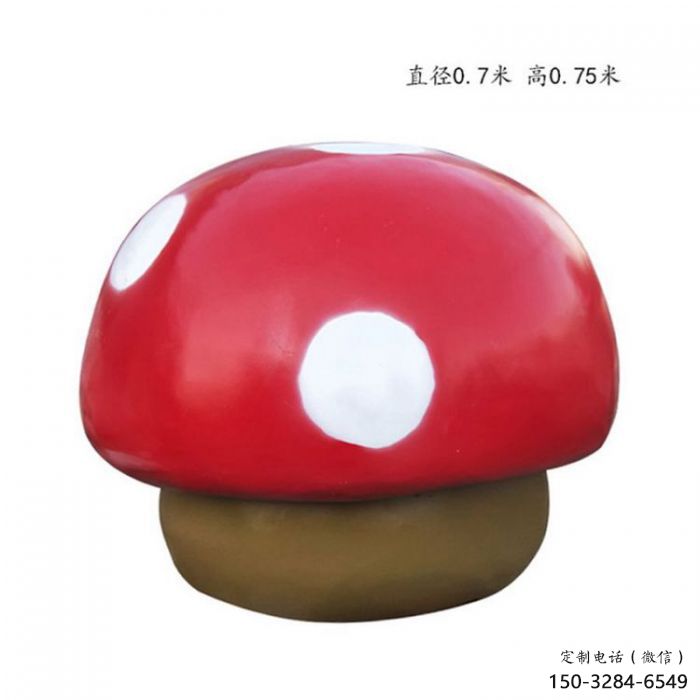 蘑菇雕塑廠家，創(chuàng)意蔬菜擺件，玻璃鋼蘑菇雕塑小品