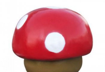 蘑菇雕塑廠家，創(chuàng)意蔬菜擺件，玻璃鋼蘑菇雕塑小品