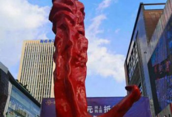 辣椒雕塑廠家，城市商業(yè)街雕塑，玻璃鋼仿真辣椒雕塑小品