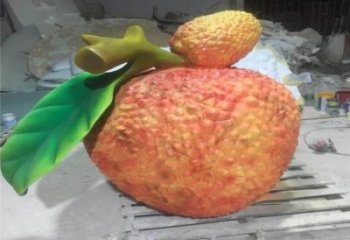 荔枝雕塑廠家，園林仿真植物水果，大型荔枝雕塑擺件