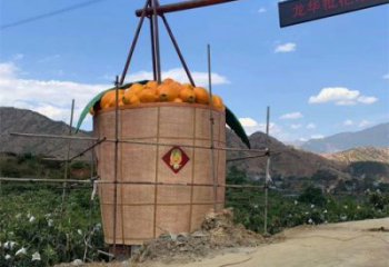 枇杷雕塑廠家，廣場水果雕塑，大型玻璃鋼枇杷雕塑廠家