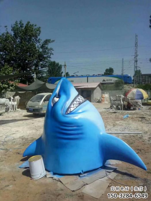 鱉魚雕塑廠家，魚頭動物擺件，仿真鱉魚魚頭雕塑價格