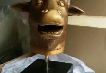 獸頭雕塑廠家，十二生肖雕塑擺件，玻璃鋼動物小品