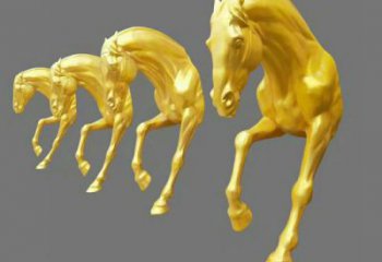 半身馬雕塑廠家，抽象動(dòng)物擺件，仿真半身馬雕塑制作