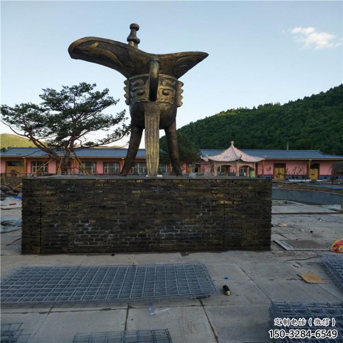 酒尊雕塑廠家，城市廣場景觀雕塑，大型酒樽雕塑廠