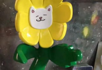 抽象花臉雕塑