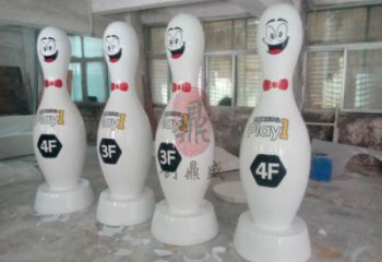 創(chuàng)意保齡球雕塑 園林保齡球雕塑