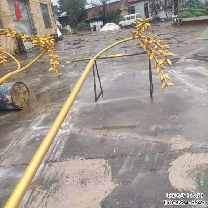 仿古水稻雕塑廠家 庭院彩繪雕塑 田間小品 仿古水稻雕塑廠家 庭院彩繪雕塑 田間小品