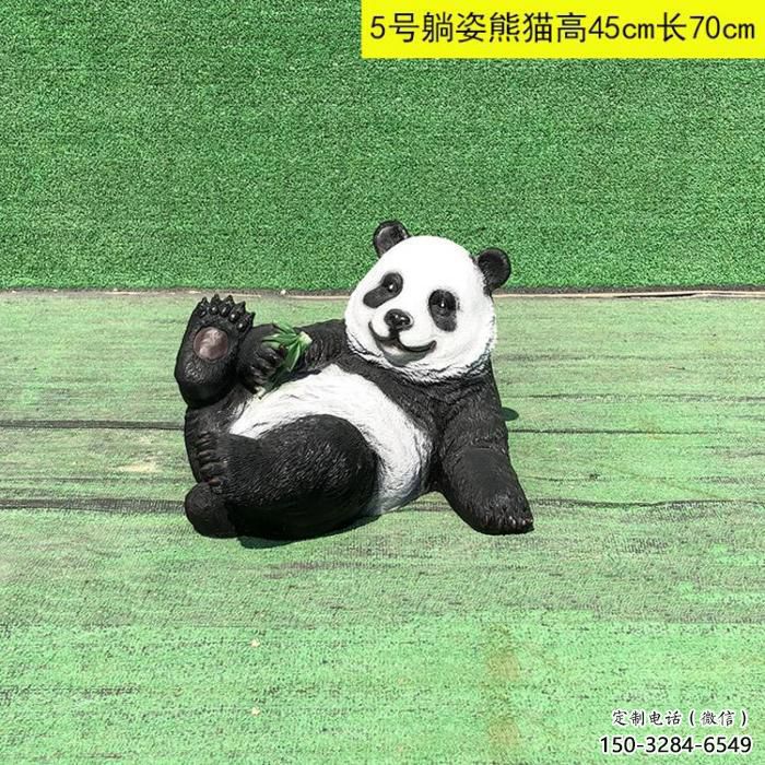 園林熊貓雕塑廠家 城市廣場雕塑 步行街?jǐn)[件