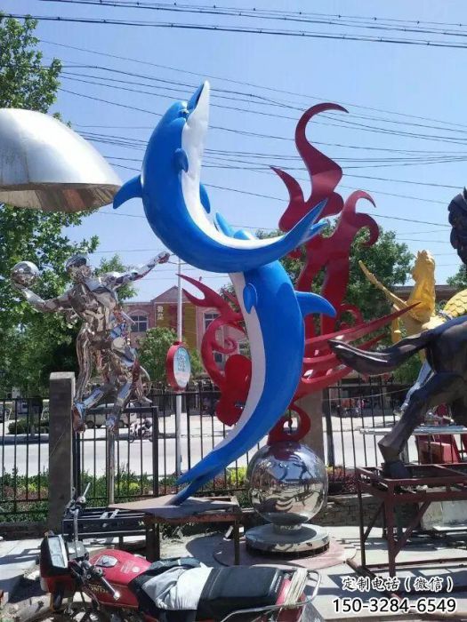 創(chuàng)意海豚雕塑廠家 步行街店門(mén)口雕塑 影視劇小品 創(chuàng)意海豚雕塑廠家 步行街店門(mén)口雕塑 影視劇小品