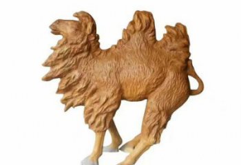 門(mén)口駱駝雕塑廠家 售樓處仿真雕塑 彩繪小品