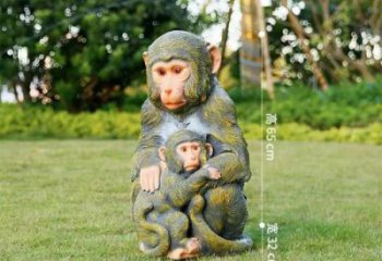 園林猴子雕塑 城市廣場(chǎng)雕塑 步行街?jǐn)[件