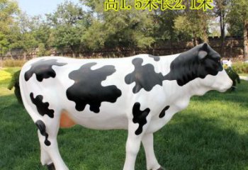 創(chuàng)意奶牛雕塑 步行街店門口雕塑 影視劇小品
