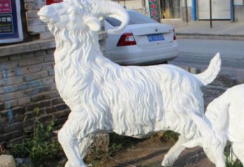 抽象綿羊雕塑 店門口彩繪雕塑 步行街?jǐn)[件
