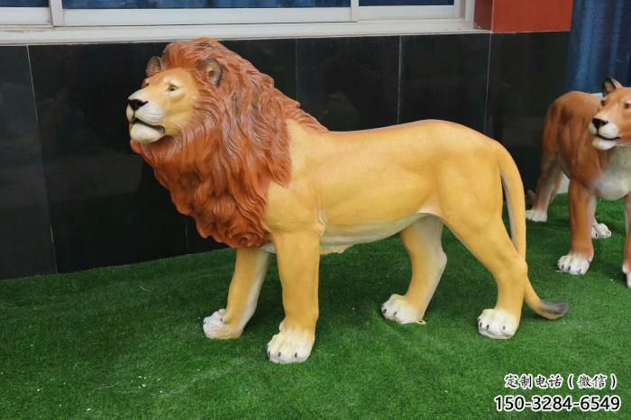彩繪獅子雕塑 仿真動(dòng)物雕塑 步行街?jǐn)[件 彩繪獅子雕塑 仿真動(dòng)物雕塑 步行街?jǐn)[件