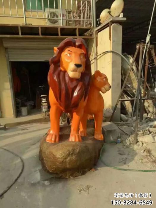 售樓處獅子雕塑 商業(yè)街彩繪雕塑 動物擺件 售樓處獅子雕塑 商業(yè)街彩繪雕塑 動物擺件