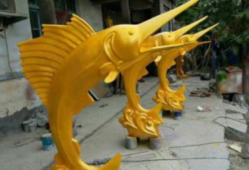 大型劍魚雕塑 步行街宣傳雕塑 仿真擺件