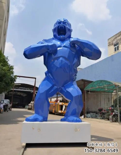 彩繪黑猩猩雕塑 仿真動物雕塑 步行街?jǐn)[件 彩繪黑猩猩雕塑 仿真動物雕塑 步行街?jǐn)[件