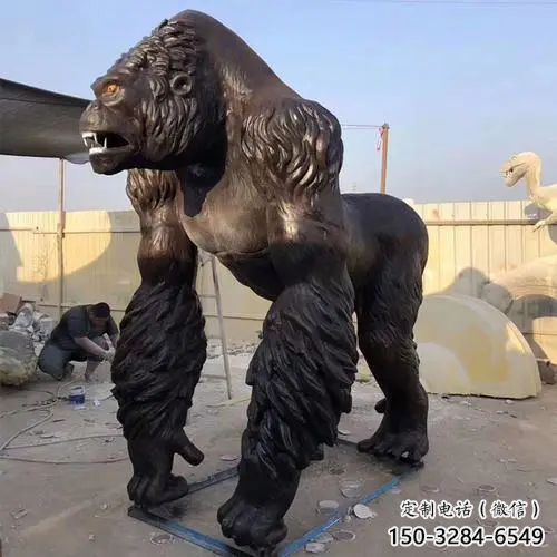 抽象黑猩猩雕塑 店門口彩繪雕塑 步行街?jǐn)[件 抽象黑猩猩雕塑 店門口彩繪雕塑 步行街?jǐn)[件