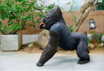 園林黑猩猩雕塑 風(fēng)景區(qū)仿真雕塑 廣場小品