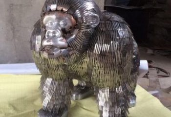 仿真大猩猩雕塑 酒店公園雕塑 風(fēng)景區(qū)擺件