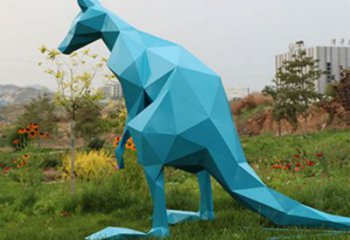 廣場袋鼠雕塑 公園仿真雕塑 抽象擺件