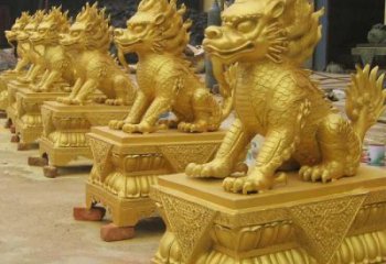 創(chuàng)意獨角獸雕塑 步行街店門口雕塑 動物小品