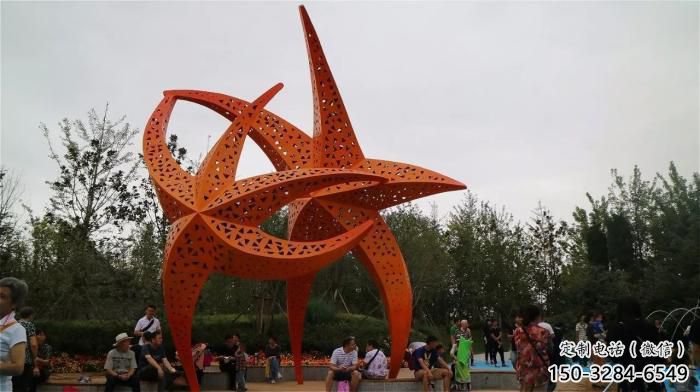 公園海星雕塑 酒店門口雕塑 彩繪擺件