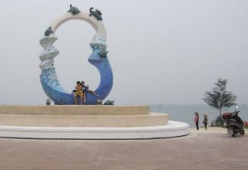 大型海星雕塑 商業(yè)街廣場(chǎng)雕塑 古銅色擺件