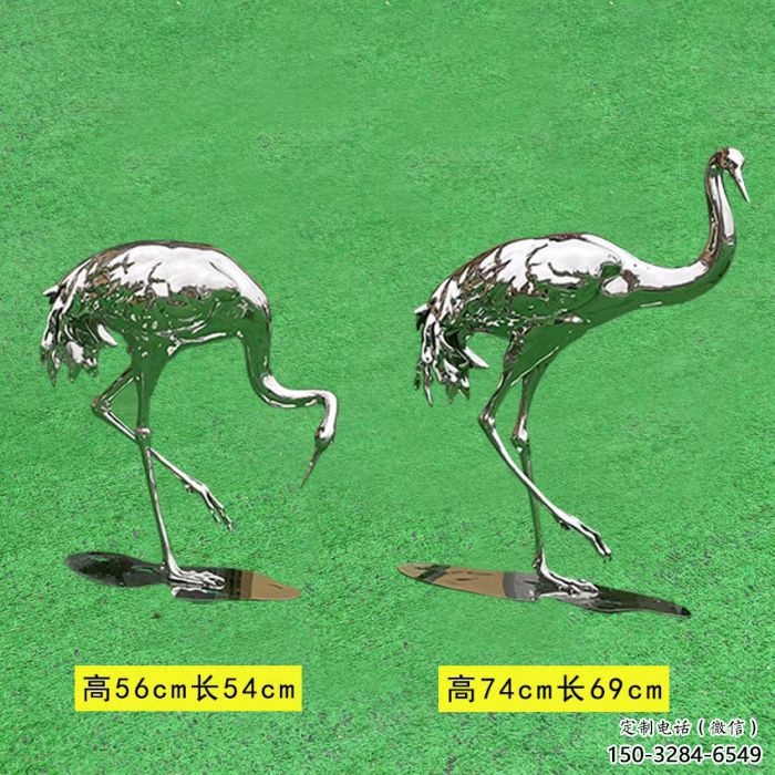 仿真丹頂鶴雕塑 店門口園林雕塑 動物小品 仿真丹頂鶴雕塑 店門口園林雕塑 動物小品