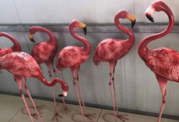 城市火鳥雕塑 風(fēng)景區(qū)彩繪雕塑 抽象擺件