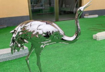 園林丹頂鶴雕塑 城市廣場雕塑 步行街?jǐn)[件