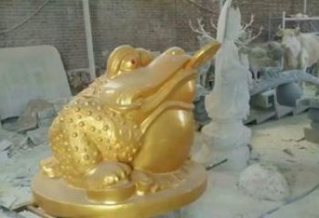 商業(yè)街金蟾雕塑 售樓處動物雕塑 招財擺件