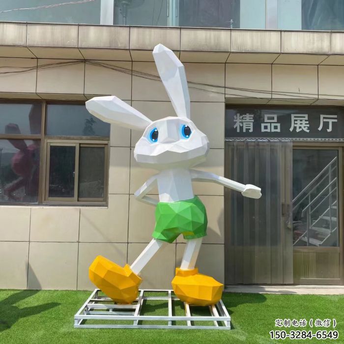 幾何兔子雕塑制作 仿真雕塑 步行街?jǐn)[件雕塑 幾何兔子雕塑制作 仿真雕塑 步行街?jǐn)[件雕塑