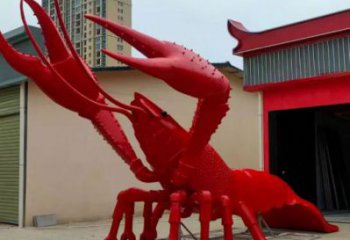 大型龍蝦雕塑 步行街宣傳雕塑 仿真擺件