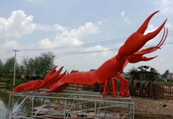 商場(chǎng)龍蝦雕塑 仿真動(dòng)物雕塑 店門口小品
