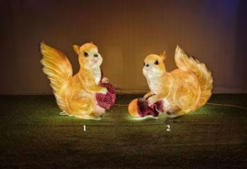 店門口松鼠雕塑 創(chuàng)意景觀雕塑 仿真擺件