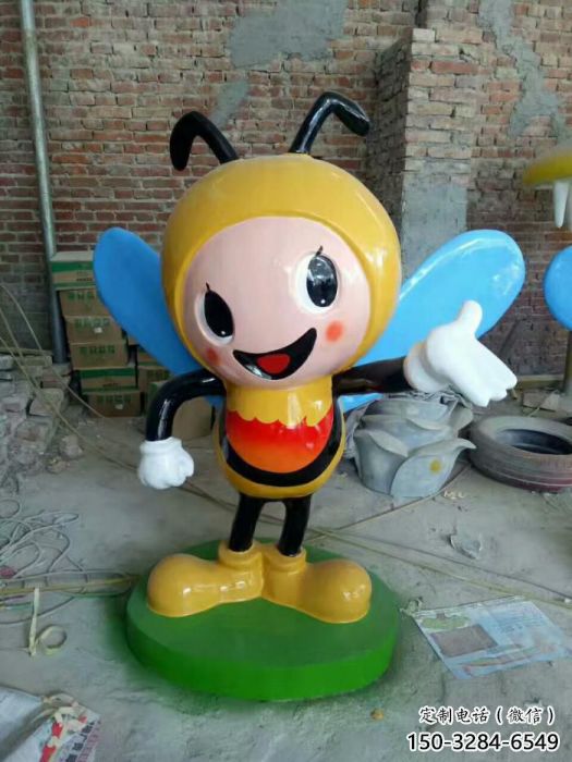 抽象蜜蜂雕塑 店門口彩繪雕塑 步行街?jǐn)[件 抽象蜜蜂雕塑 店門口彩繪雕塑 步行街?jǐn)[件